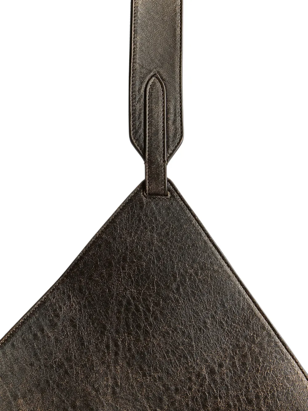 KHAITE Lotus kleine shopper Bruin