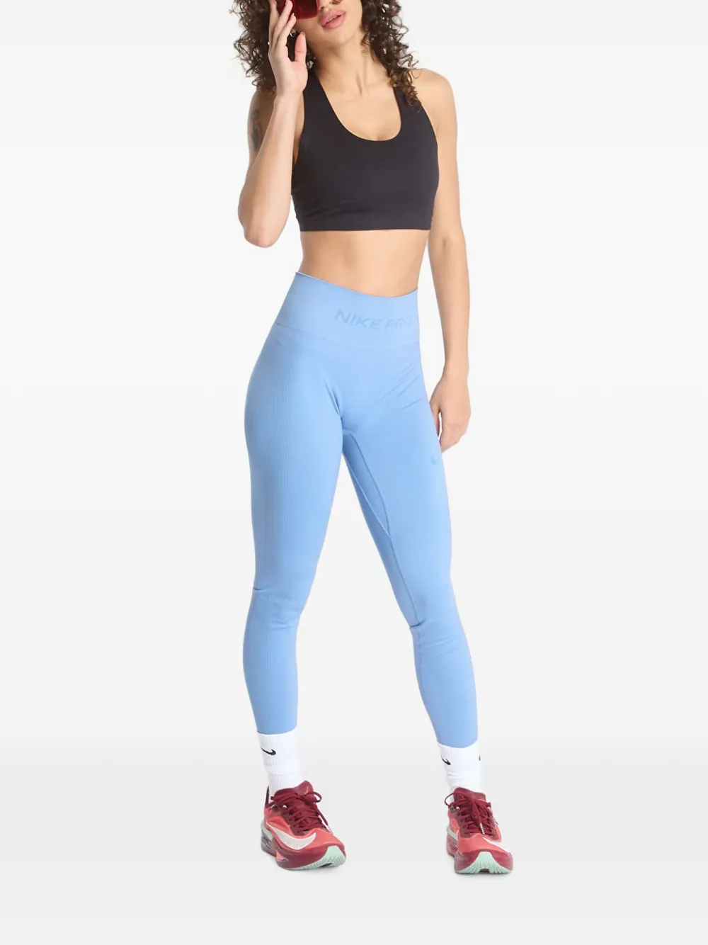 Nike Pro seamless leggings Blauw