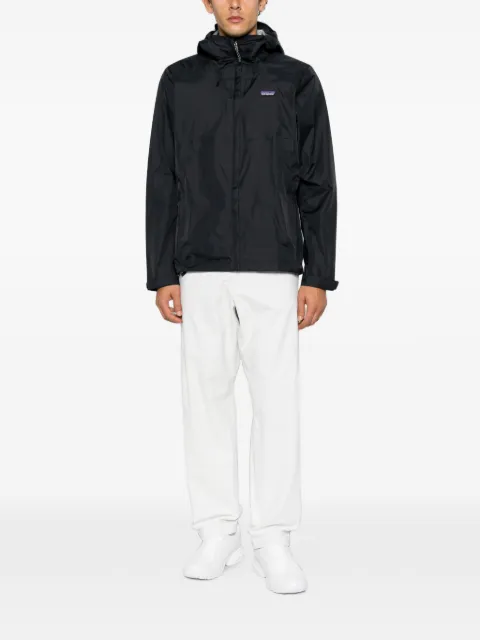Patagonia hooded logo-patch jacket
