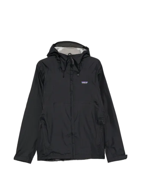 Patagonia hooded logo-patch jacket