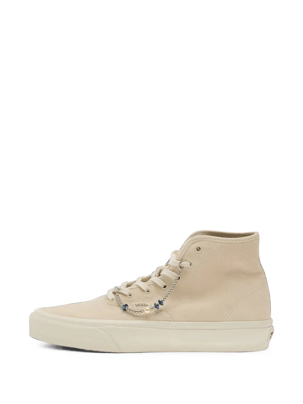 Vans bead-embellished high-top sneakers Beige