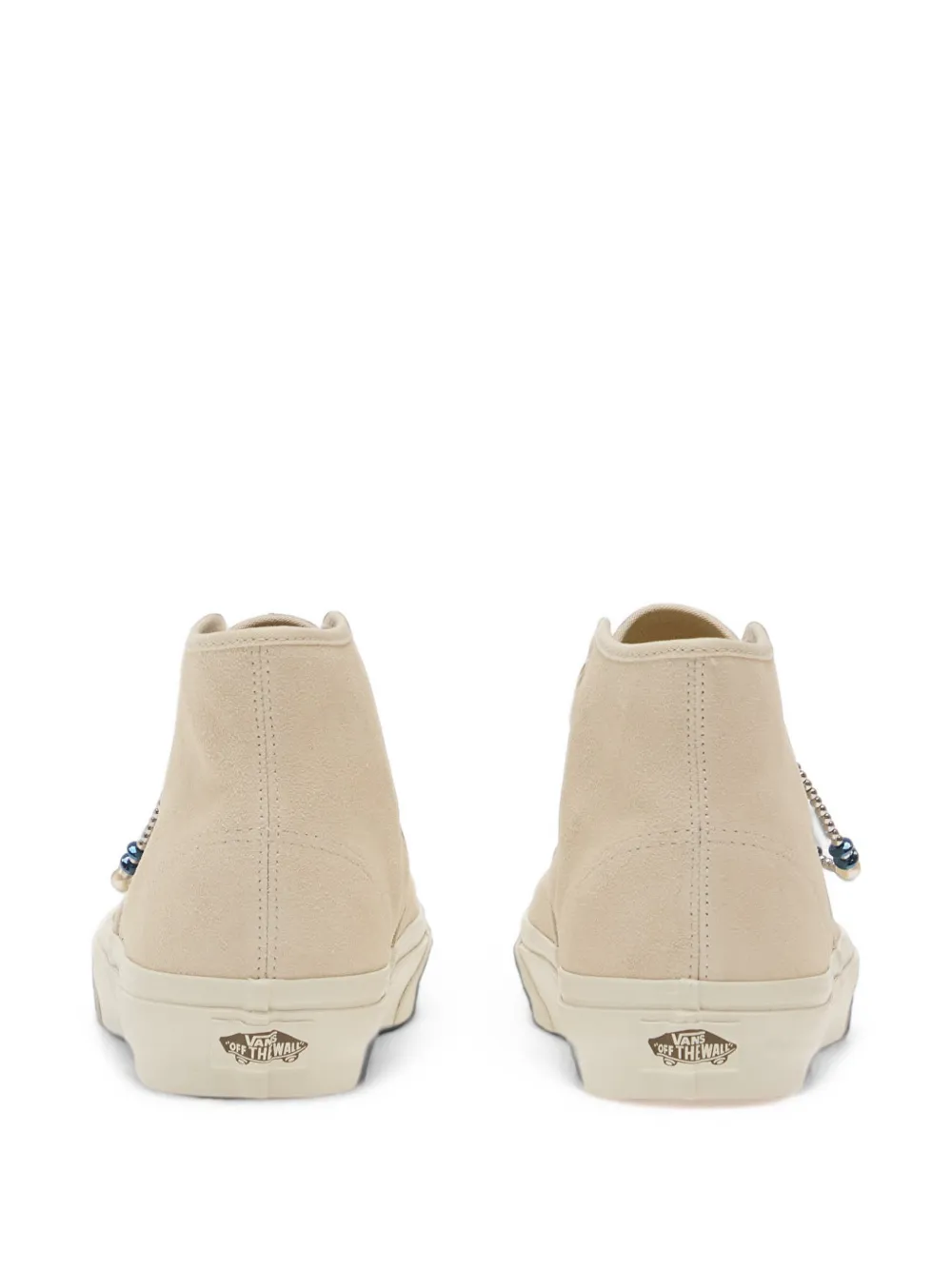 Vans bead-embellished high-top sneakers Beige
