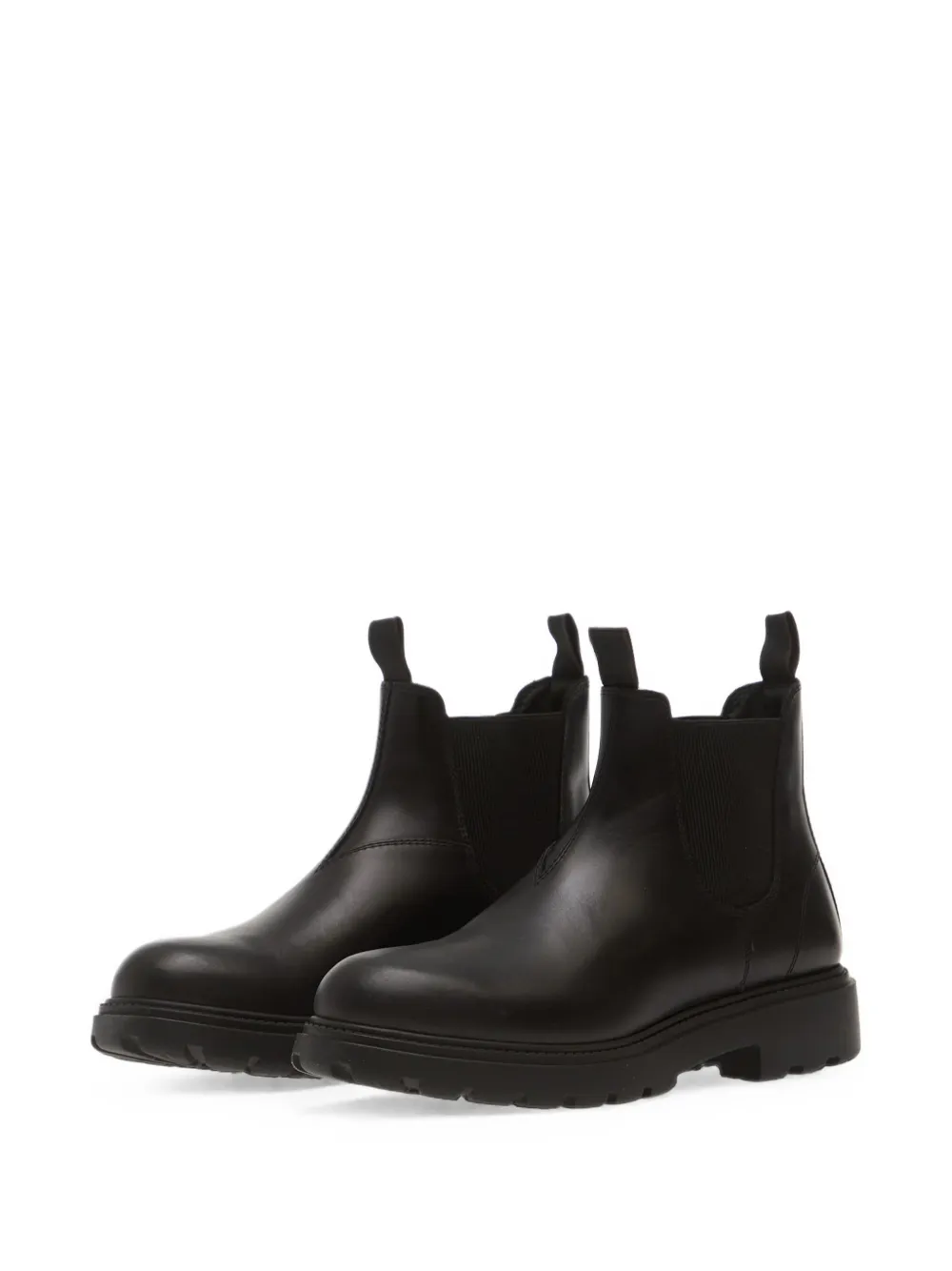 Geox Spherica Ec7 B Elasticated-side Panel Boots In Black