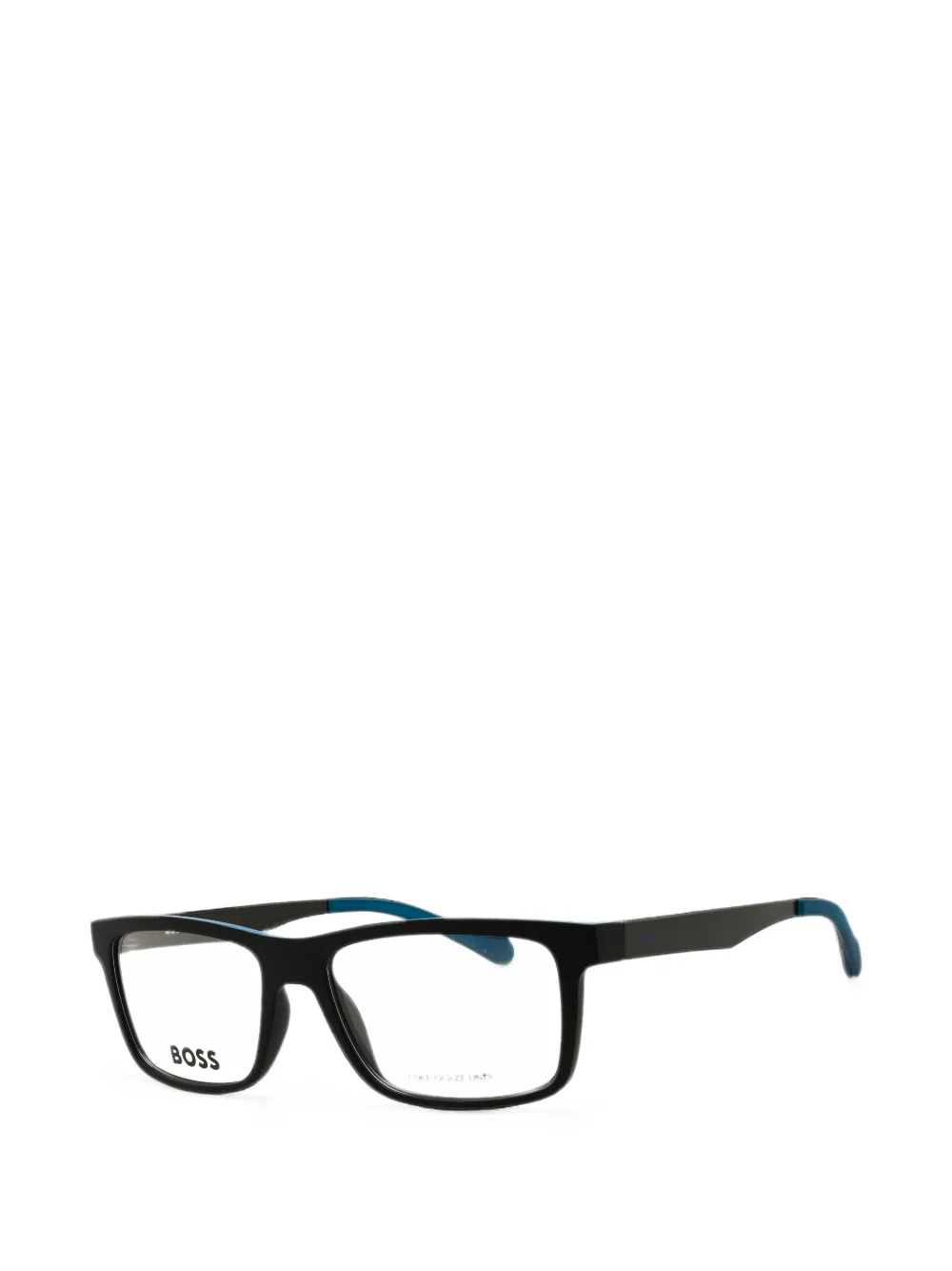 BOSS rectangle-frame glasses Zwart