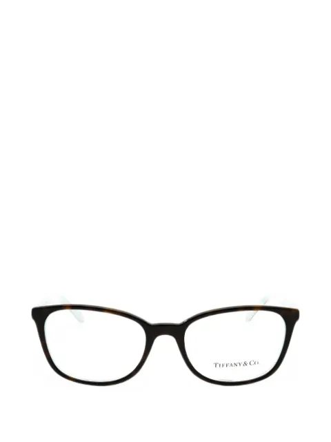 Tiffany & Co. tortoiseshell-effect rectangle-frame glasses