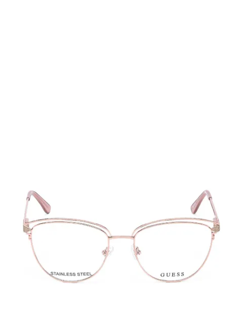 GUESS USA glitter-effect cat-eye glasses
