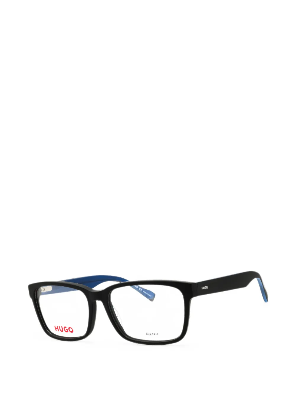 HUGO rectangle-frame glasses Zwart