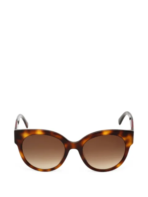 Longchamp tortoiseshell-effect round-frame sunglasses