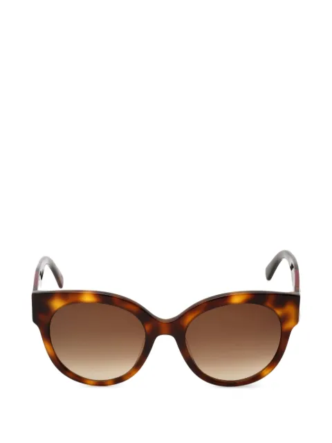 Longchamp tortoiseshell-effect round-frame sunglasses