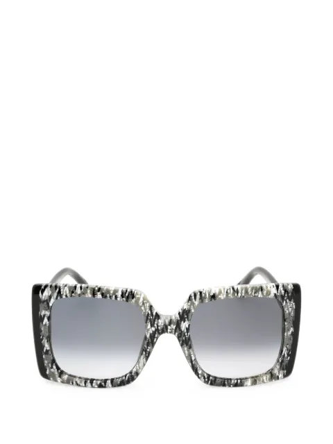 MISSONI EYEWEAR Eckige Sonnenbrille mit Zickzackmuster
