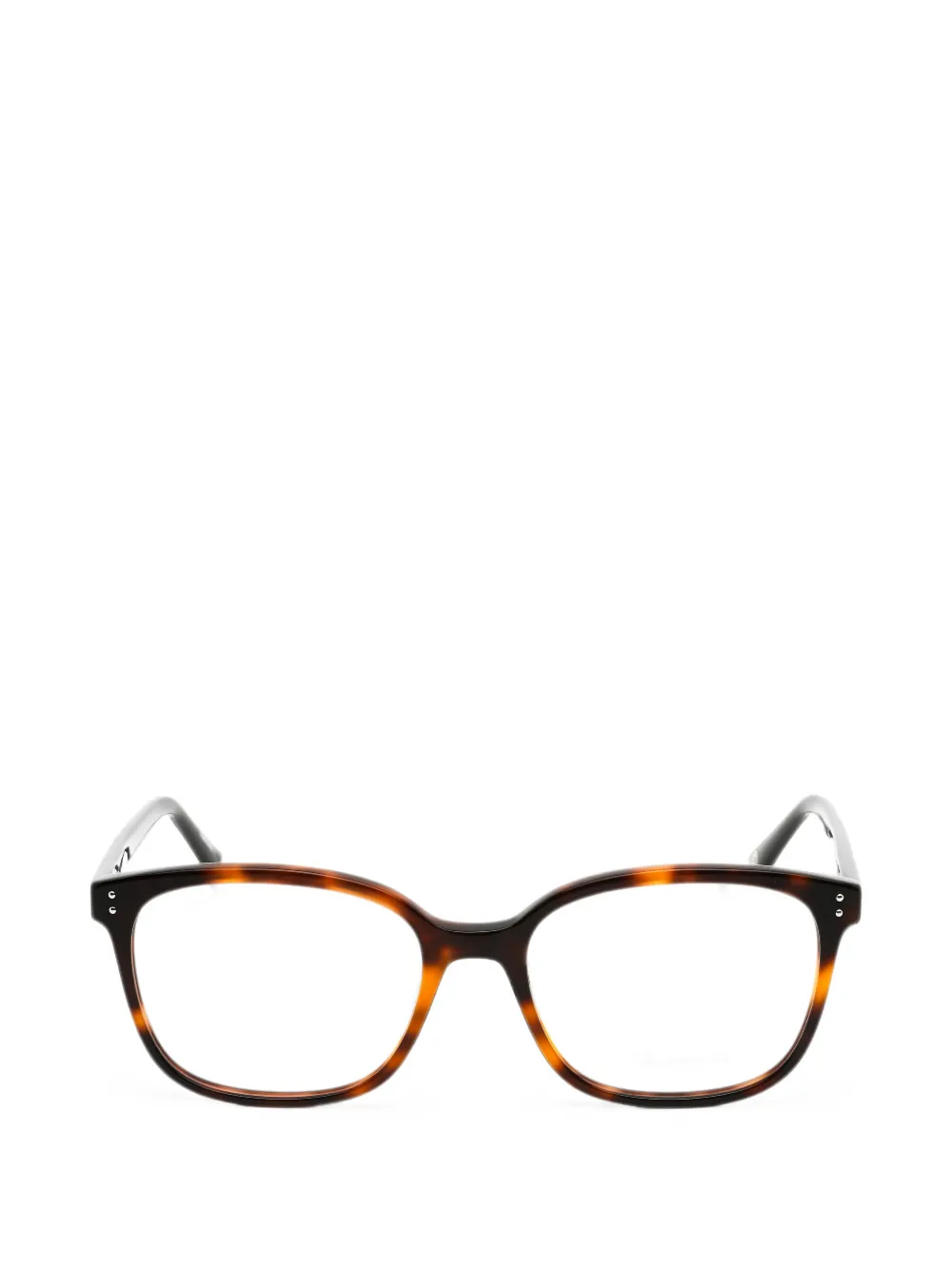 Pepe Jeans tortoiseshell-effect rectangle-frame glasses - Marrone