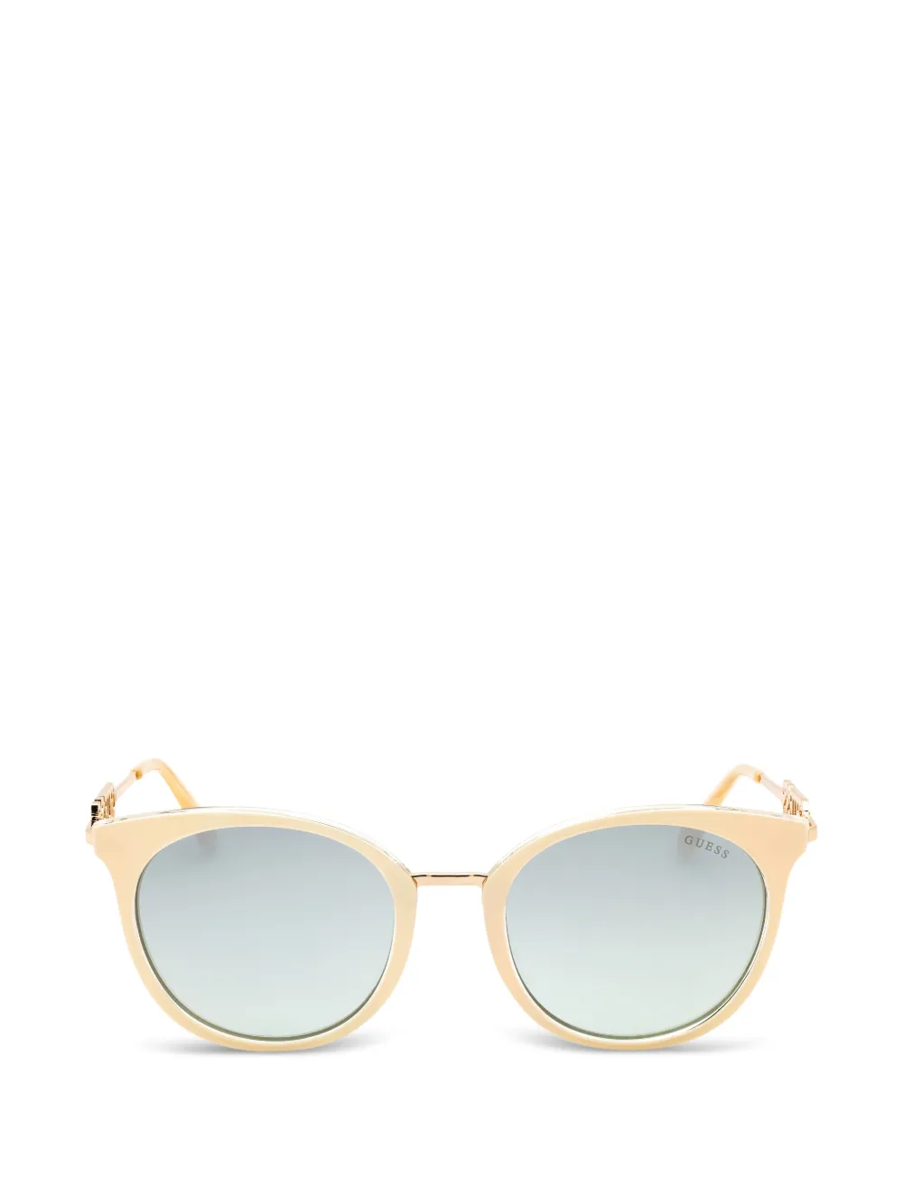 GUESS USA round-frame logo-arm sunglasses