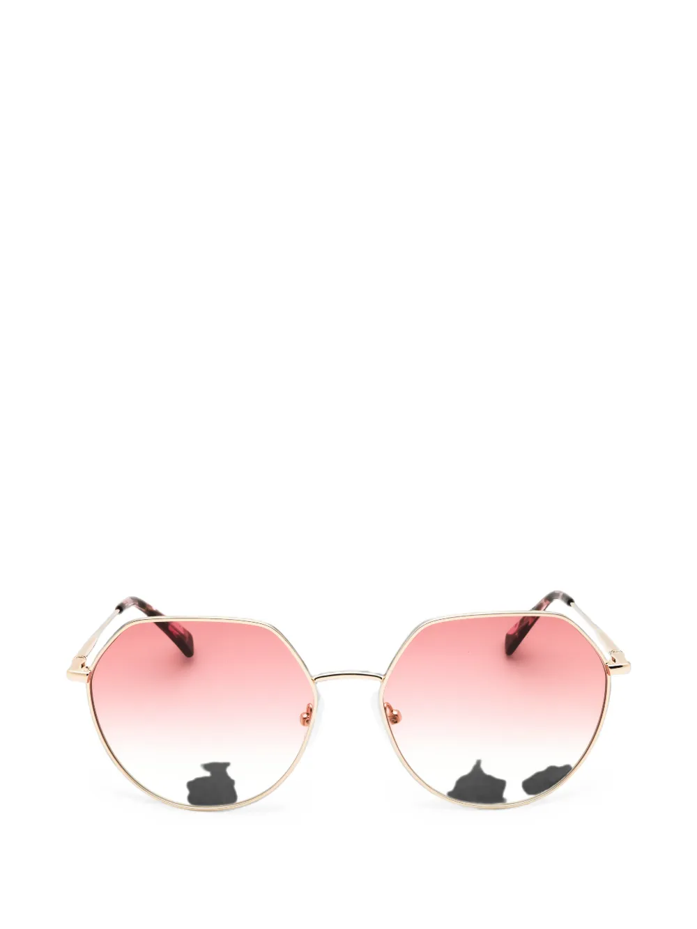 Longchamp geometric-frame sunglasses - Oro