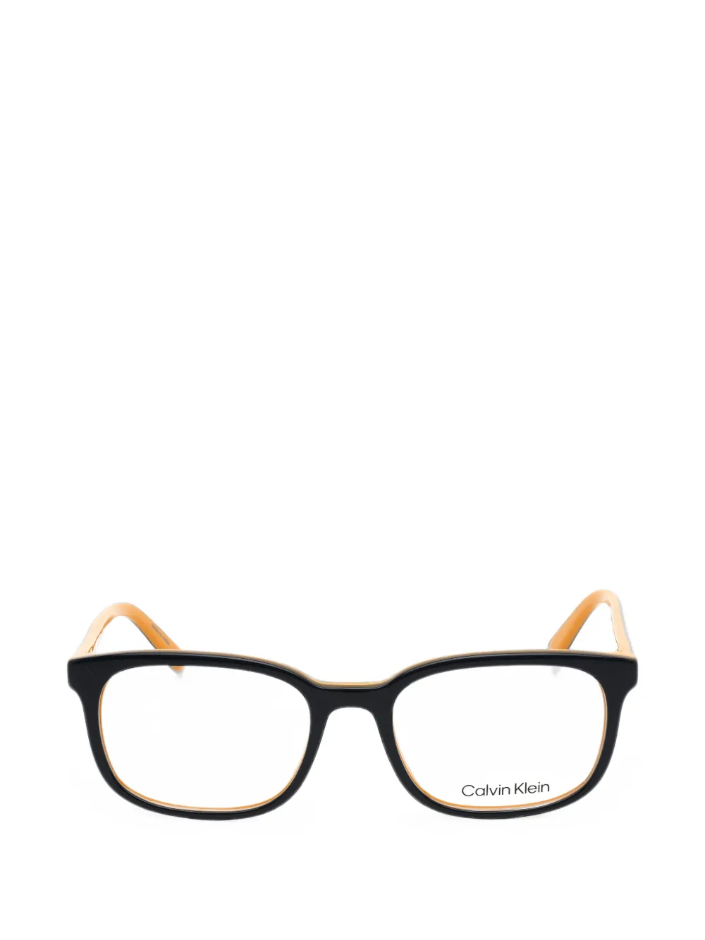 Calvin Klein rectangle-frame glasses | Black | Image 1