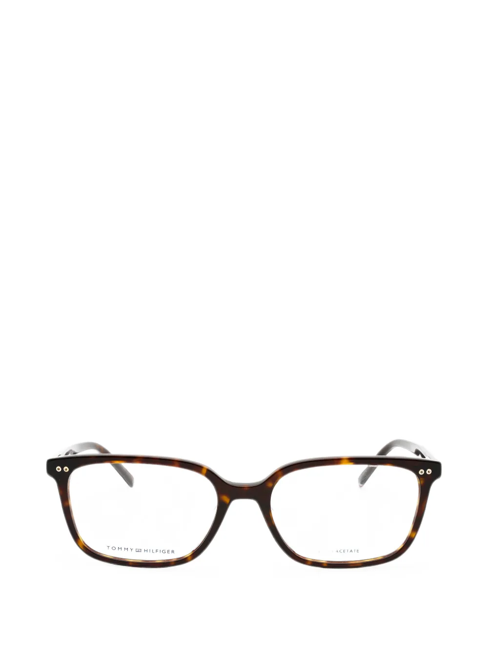 Tommy Hilfiger tortoiseshell-effect rectangle-frame glasses | Brown | Image 1