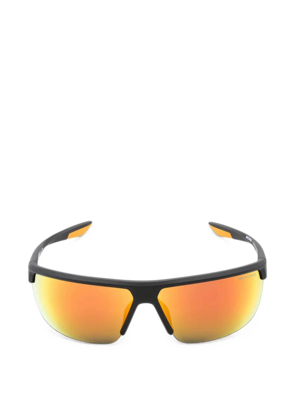 Nike Tempest Mirrored wraparound sunglasses Zwart