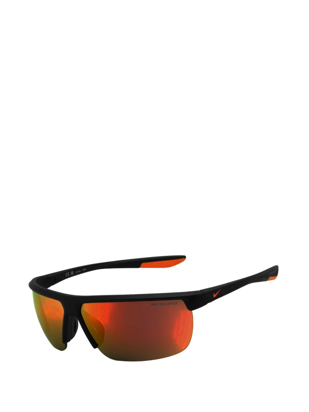 Nike Tempest Mirrored wraparound sunglasses Zwart