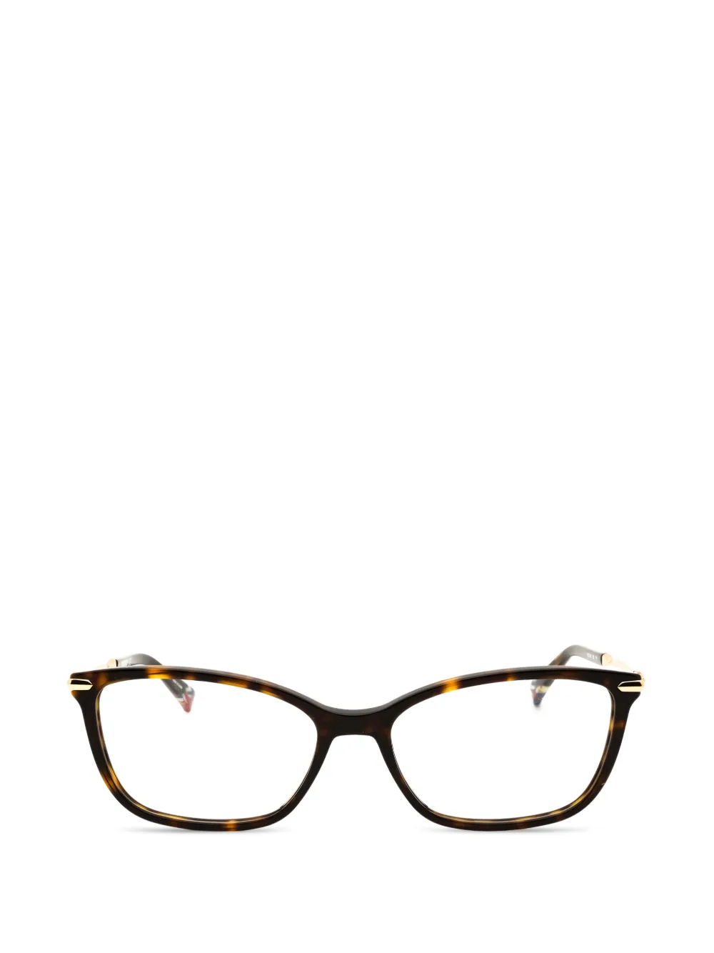 MISSONI EYEWEAR tortoiseshell-effect rectangle-frame glasses