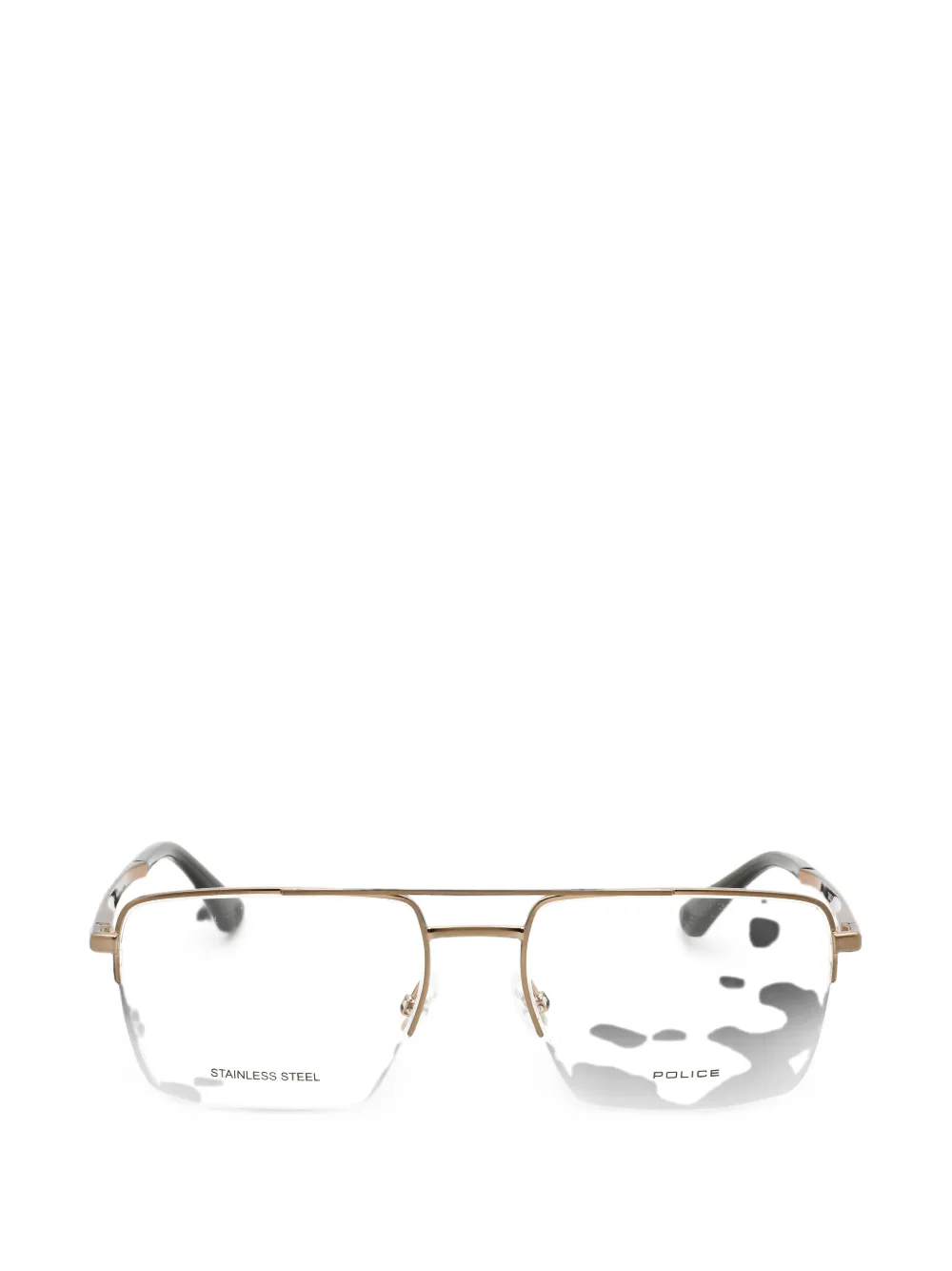 Police pilot-frame glasses | dorado | Image 1