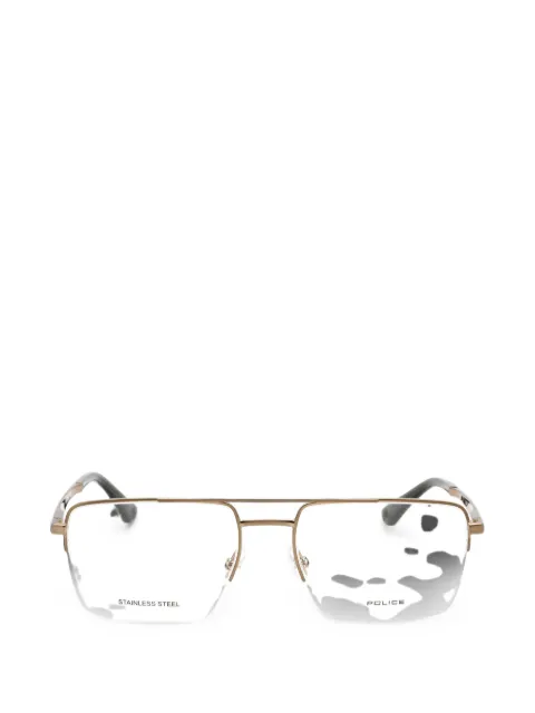 Police pilot-frame glasses