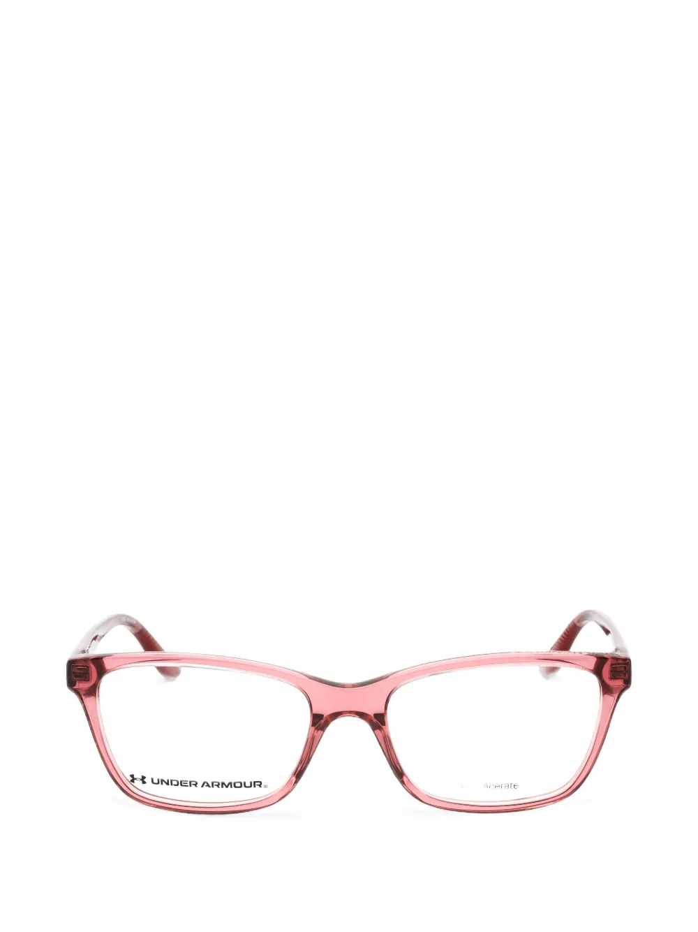 Under Armour Rectangle-frame Glasses In Pink