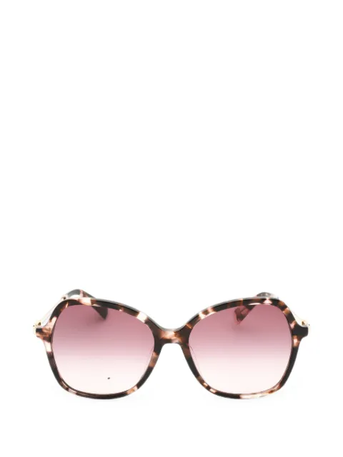 Longchamp tortoiseshell-effect oversized sunglasses
