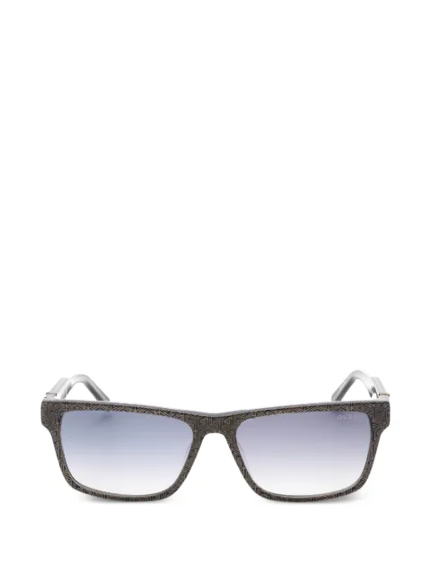 GUESS EYEWEAR lunettes de soleil à monture rectangulaire et motif géométrique