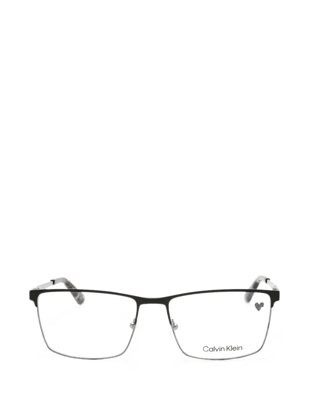 Calvin Klein rectangle-frame glasses | Black | Image 1