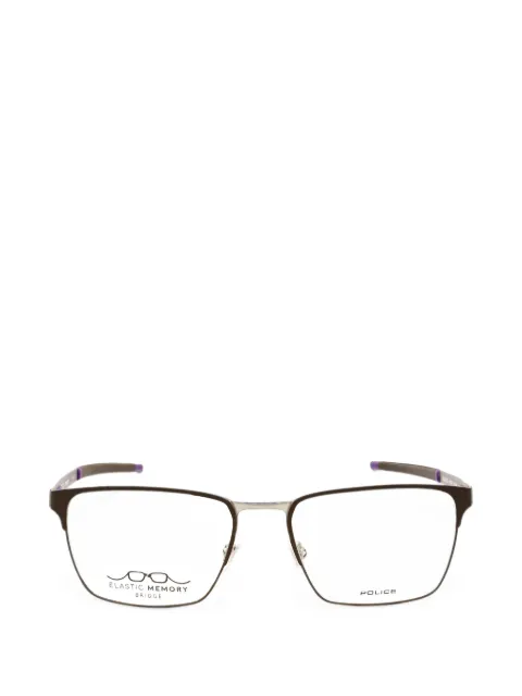 Police rectangle-frame glasses