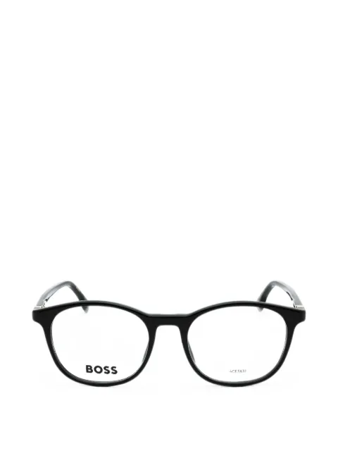 BOSS round-frame glasses