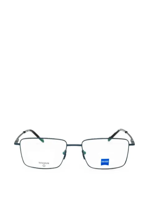 Zeiss titanium rectangle-frame glasses