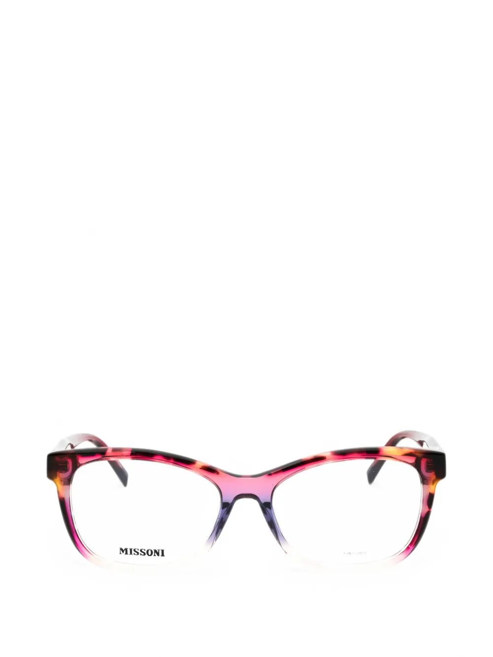 MISSONI EYEWEAR tortoiseshell-effect square-frame glasses - Rosa