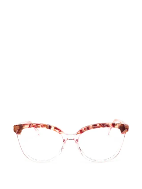 TOUS tortoiseshell-effect rectangle-frame glasses