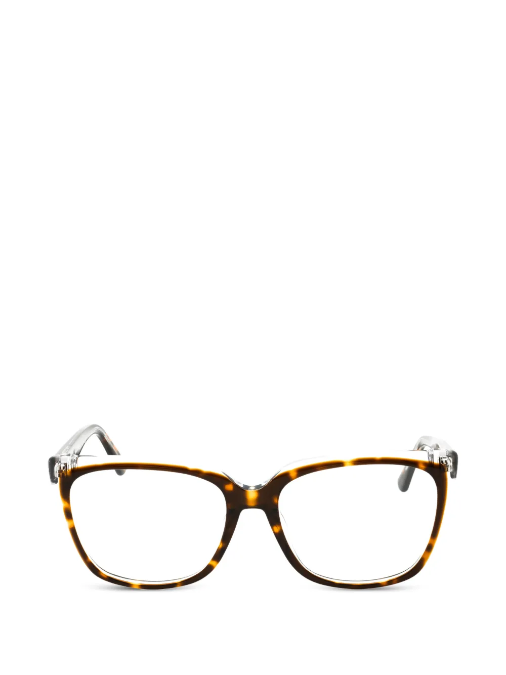 Skechers tortoiseshell-effect rectangle-frame glasses · 53