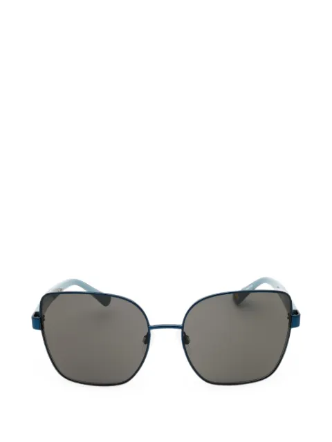 ANNE KLEIN Braided oversized-frame sunglasses