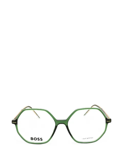 BOSS geometric-frame glasses