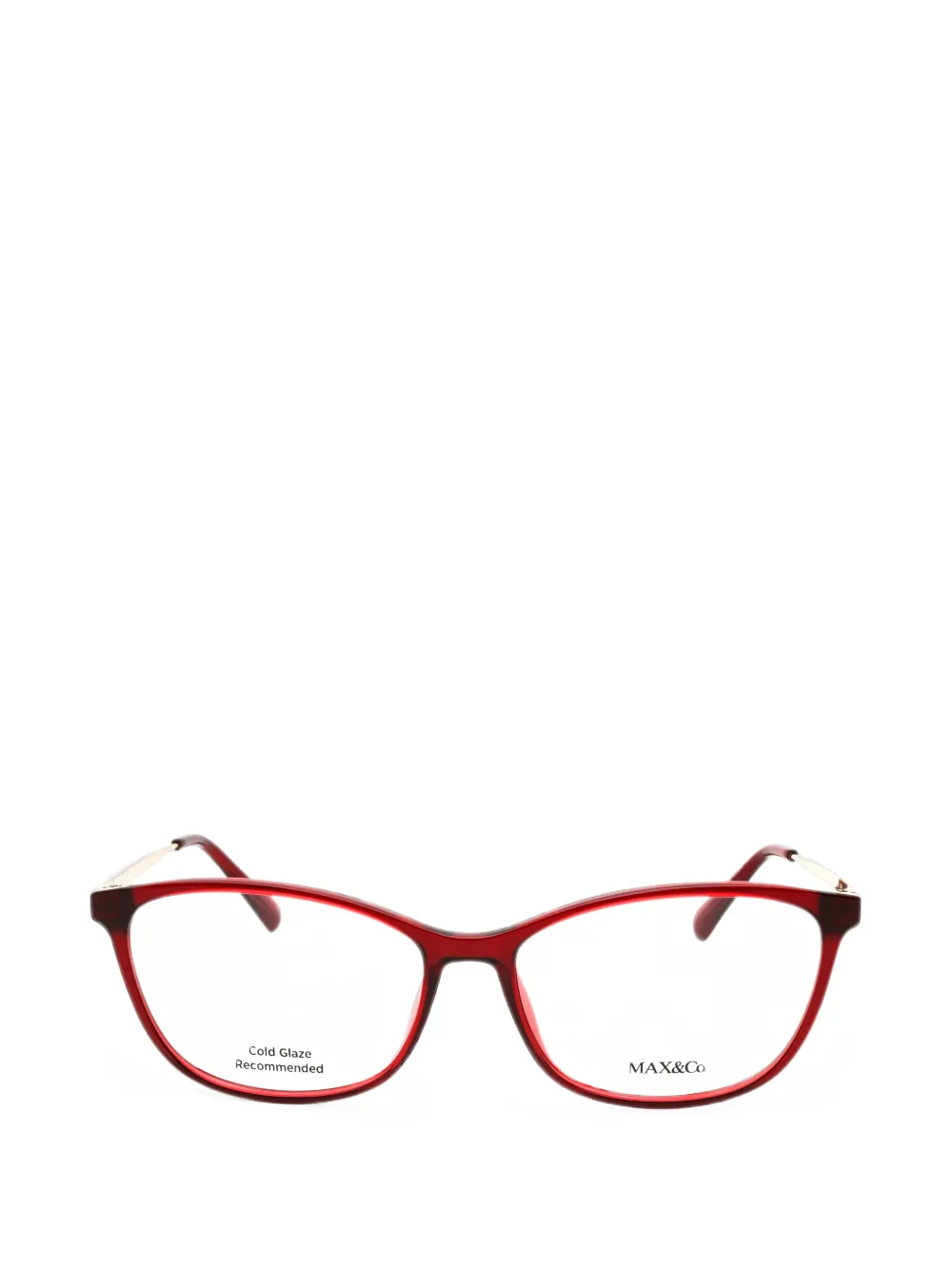 Max & Co Rectangle-frame Glasses In Red