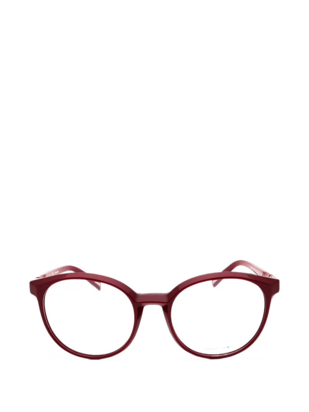 Police round-frame glasses - Rosso