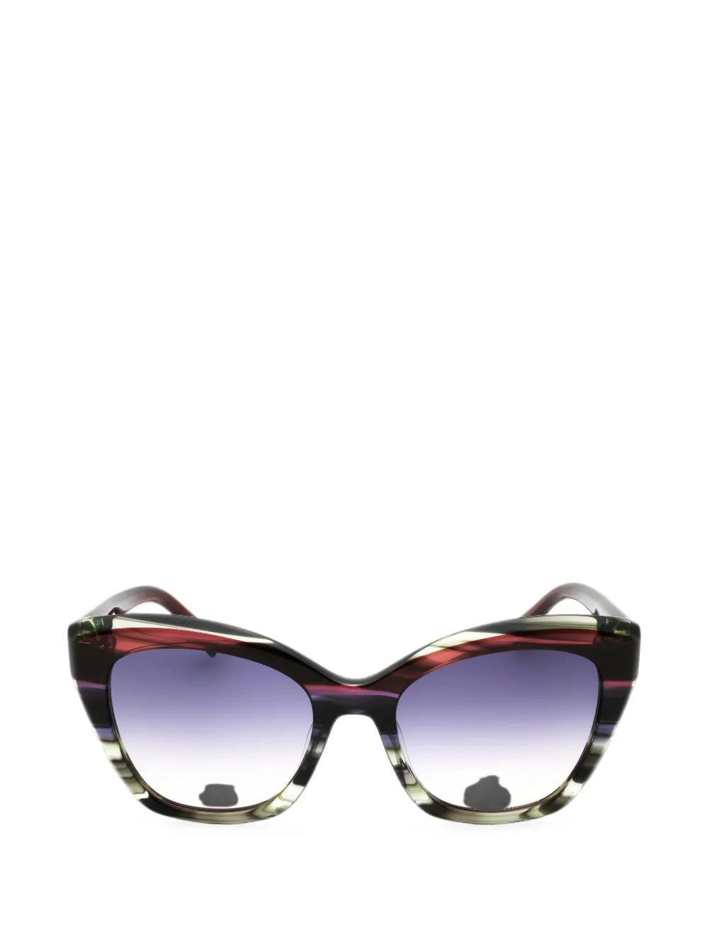 MISSONI EYEWEAR cat-eye striped sunglasses
