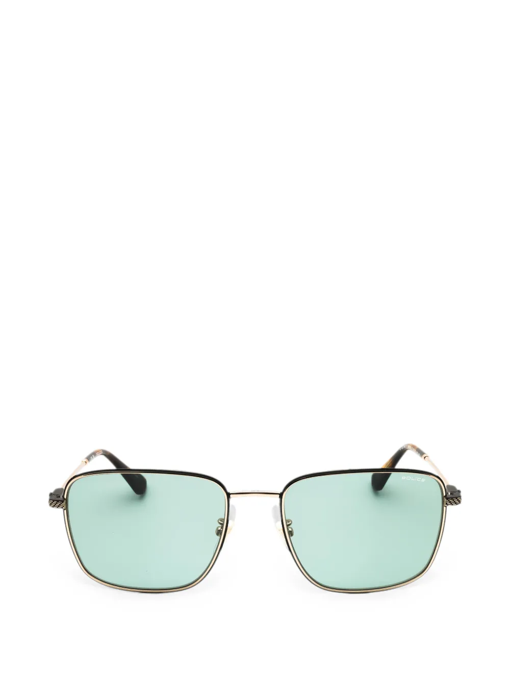 Police rectangle-frame metal sunglasses | dorado | Image 1