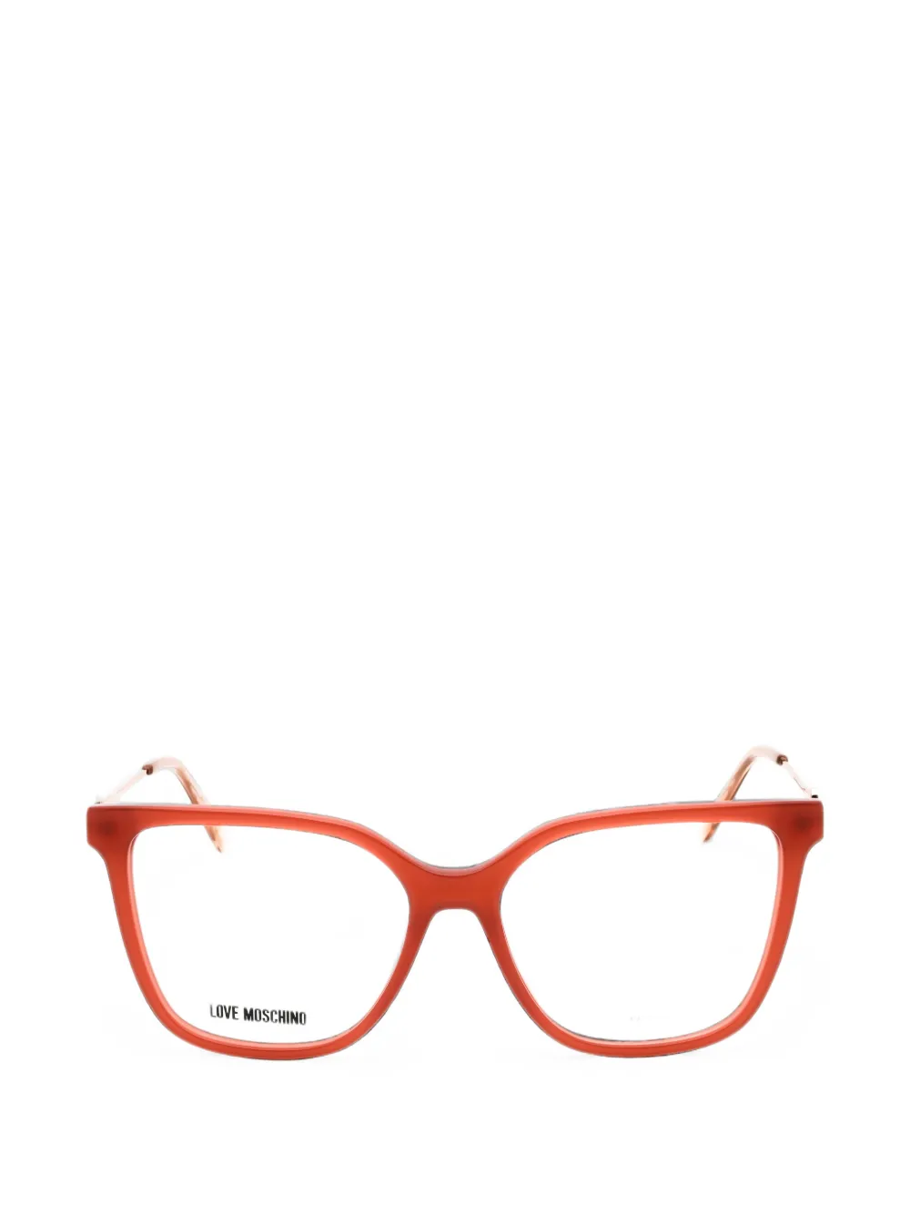 Love Moschino Rectangle-frame Glasses In Red