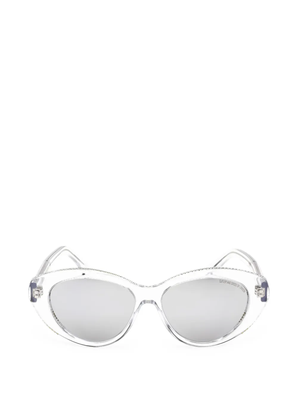 Cutler & Gross crystal-embellished cat-eye sunglasses · 55