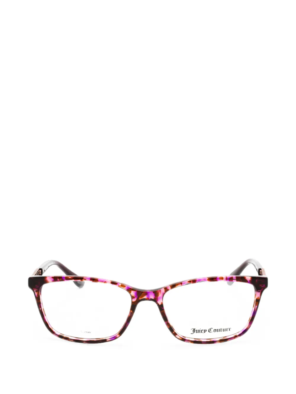 Juicy Couture Tortoiseshell-effect Rectangle-frame Glasses In Brown