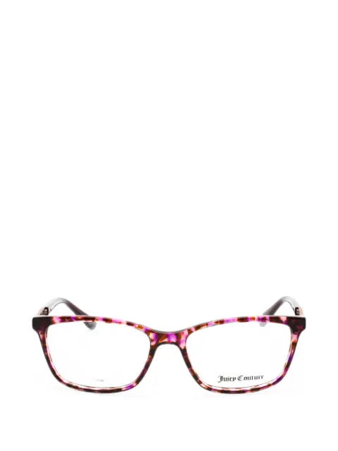 Juicy Couture tortoiseshell-effect rectangle-frame glasses