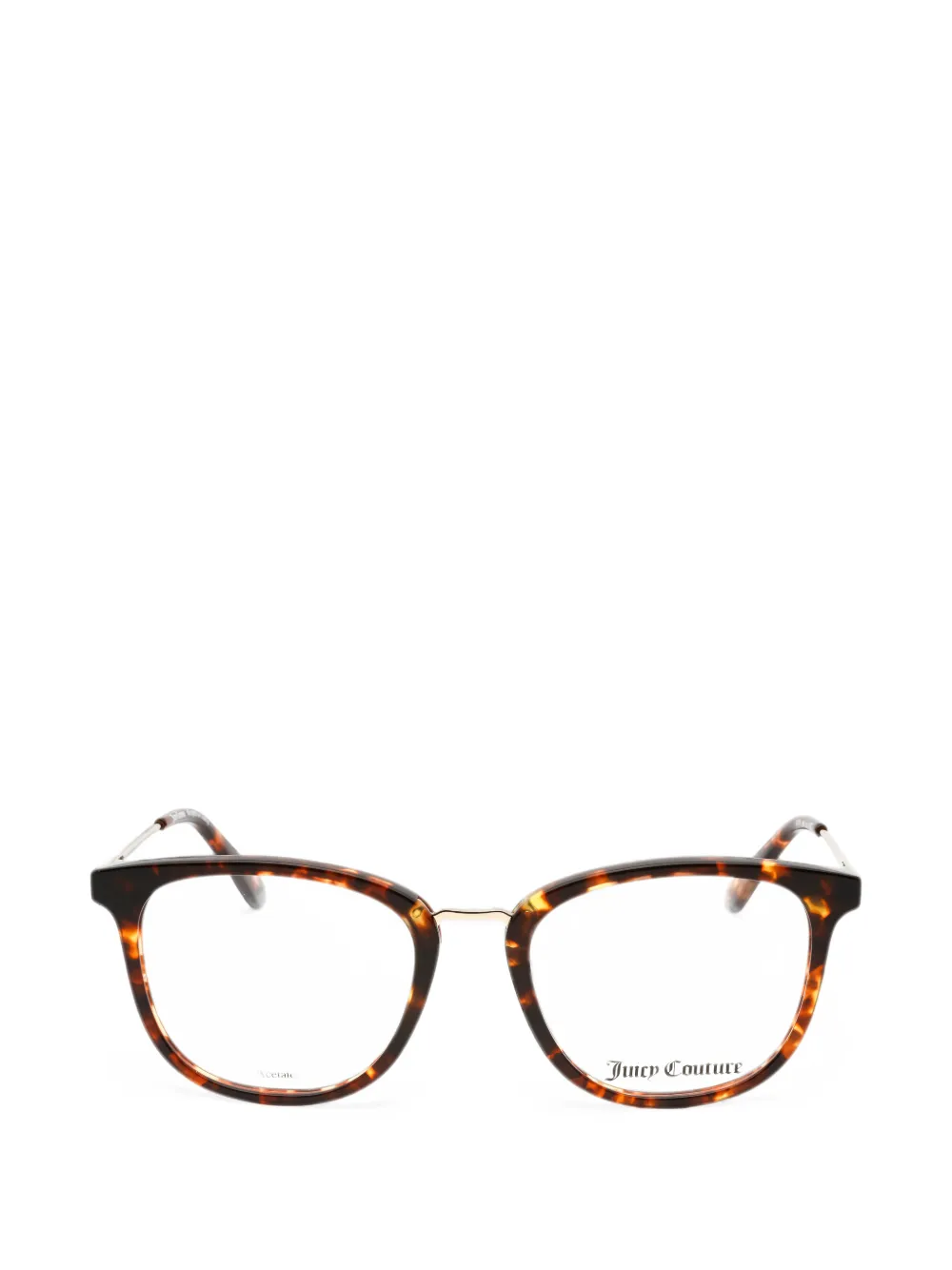 Juicy Couture Tortoiseshell-effect Round-frame Glasses In Brown