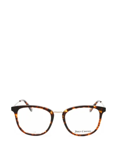 Juicy Couture tortoiseshell-effect round-frame glasses