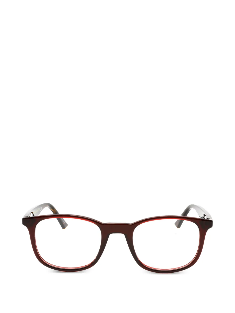 Polaroid rectangle-frame glasses