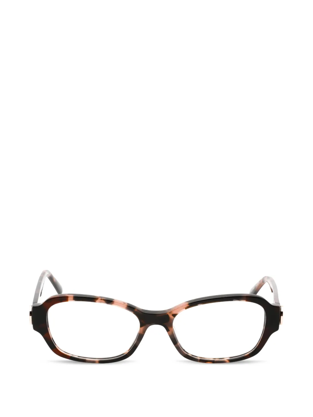 HARLEY-DAVIDSON tortoiseshell-effect oval-frame glasses