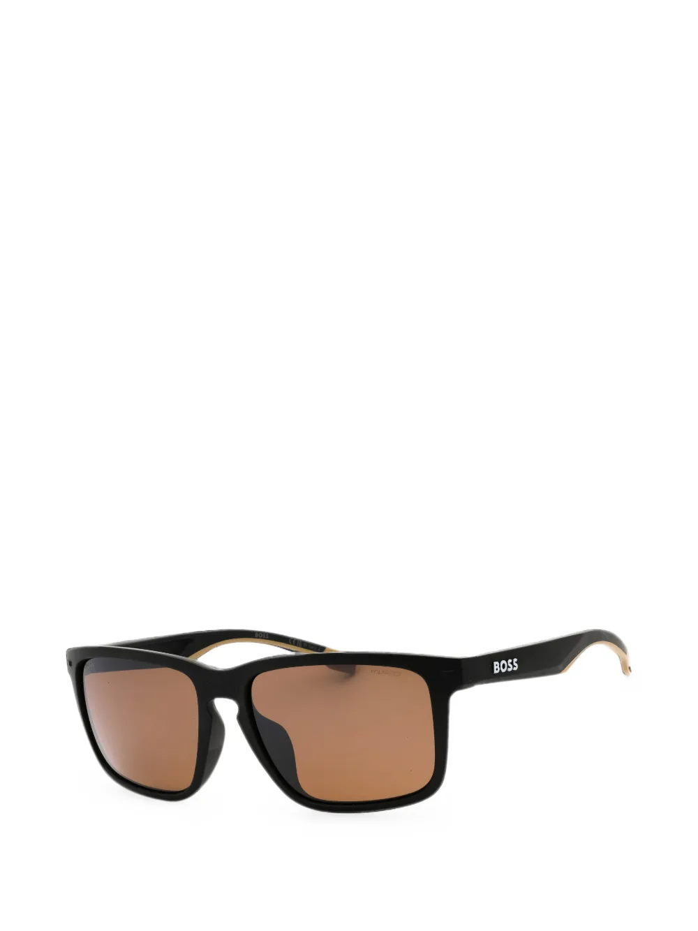 BOSS rectangle-frame sunglasses Zwart