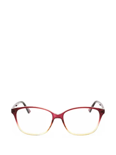 Polaroid rectangle-frame glasses